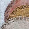 Tapis rond à franges 100% jute 120CM LA MAISON DE LILO
