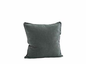 Coussin 50x50cm en lin MadamStoltz vert, blanc gris ou poudre
