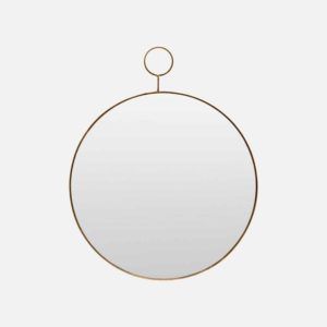 Miroir rond laiton diamètre 38cm HOUSE DOCTOR