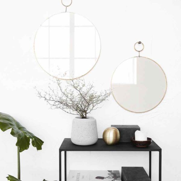 Miroir rond laiton – Image 5