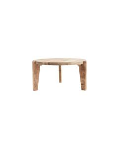 Table basse ronde bois de manguier massif 80cm HOUSE DOCTOR