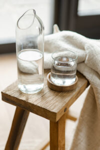 Carafe en verre recyclé