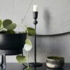 Bougeoirs noirs en métal HOUSE DOCTOR