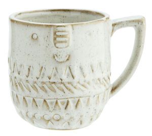 Mug céramique blanc impression visage 9cmx9cm
