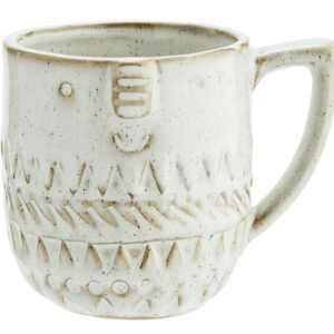 Mug céramique blanc impression visage 9cmx9cm