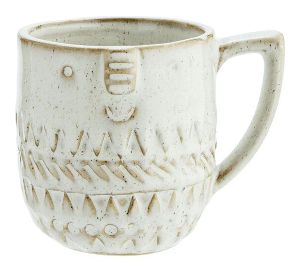 Mug céramique blanc impression visage 9cmx9cm