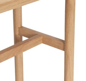Buffet haut en bois type cabinet bois de chêne Détail piétement SHOJI HUBSCH INTERIOR