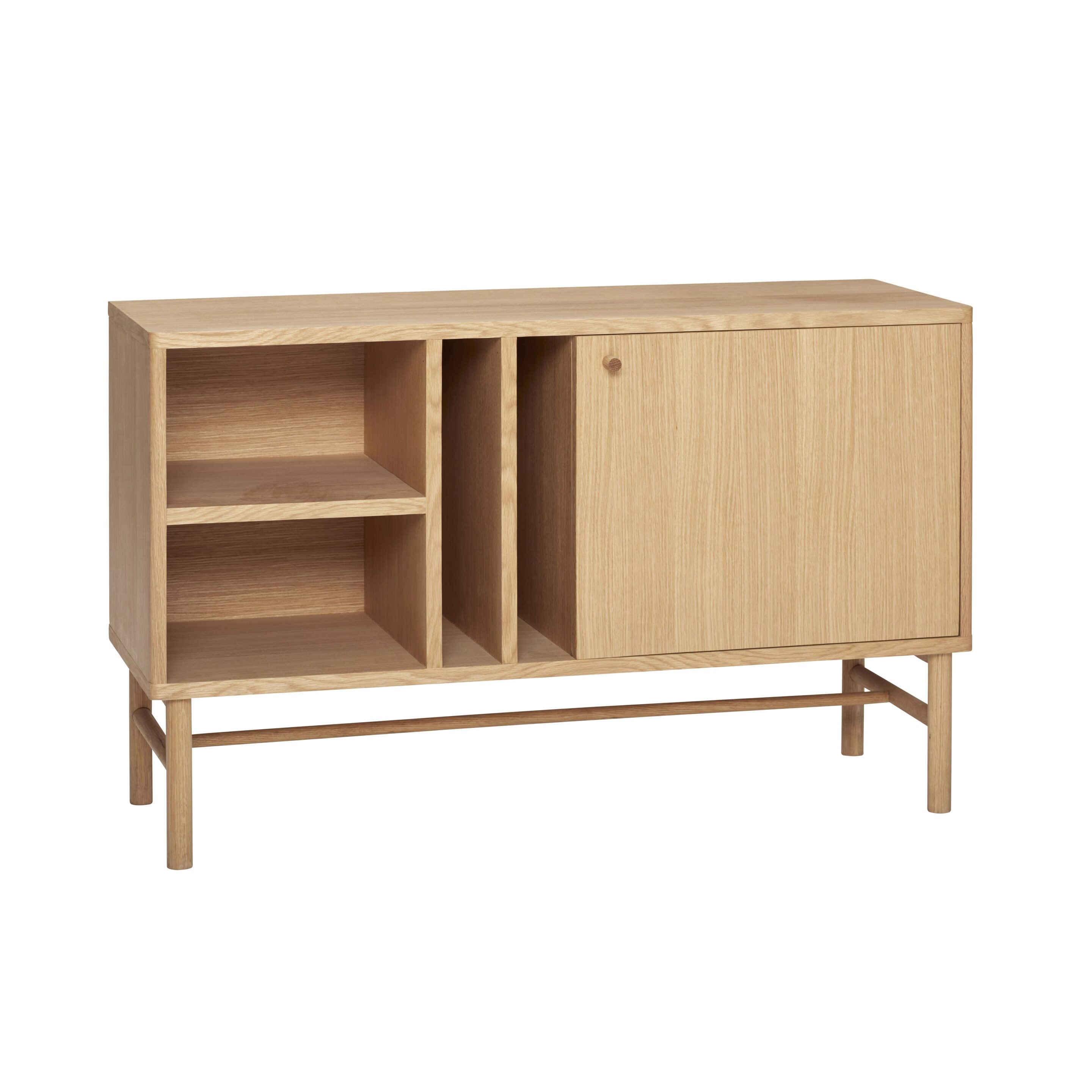 Buffet bas en bois Hubsch Interior Long 100cm HT 62cm Prof35cm Chêne et placage chêne