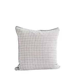 Madam stoltz housse de coussin en lin blanche