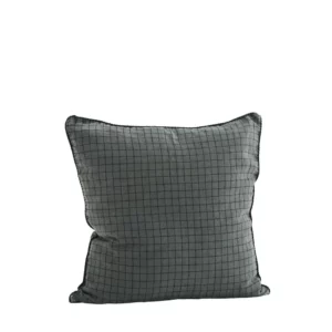 Housse de coussin en lin verte Madam stoltz