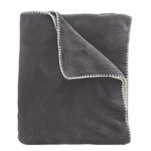 Plaid gris ultra doux La Maison de Lilo