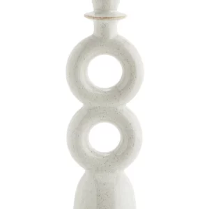Grand bougeoir blanc en céramique Madam stoltz
