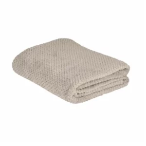 Plaid nid d'abeille écru ultra doux Maison de Lilo