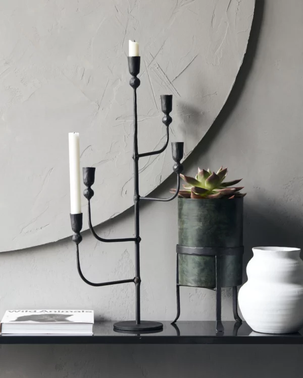 Grand chandelier noir