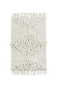 Tapis de bain épais tufté blanc Madam stoltz