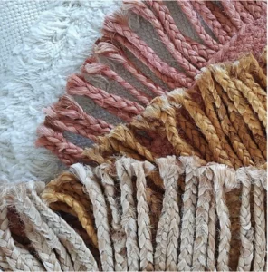 Tapis en jute naturel à franges La maison de Lilo