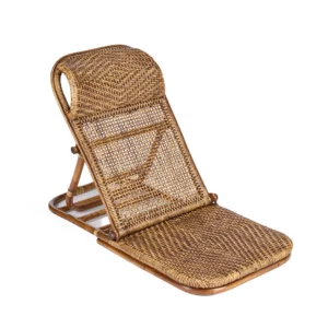 Fauteuil de sol en rotin naturel bazar bizar